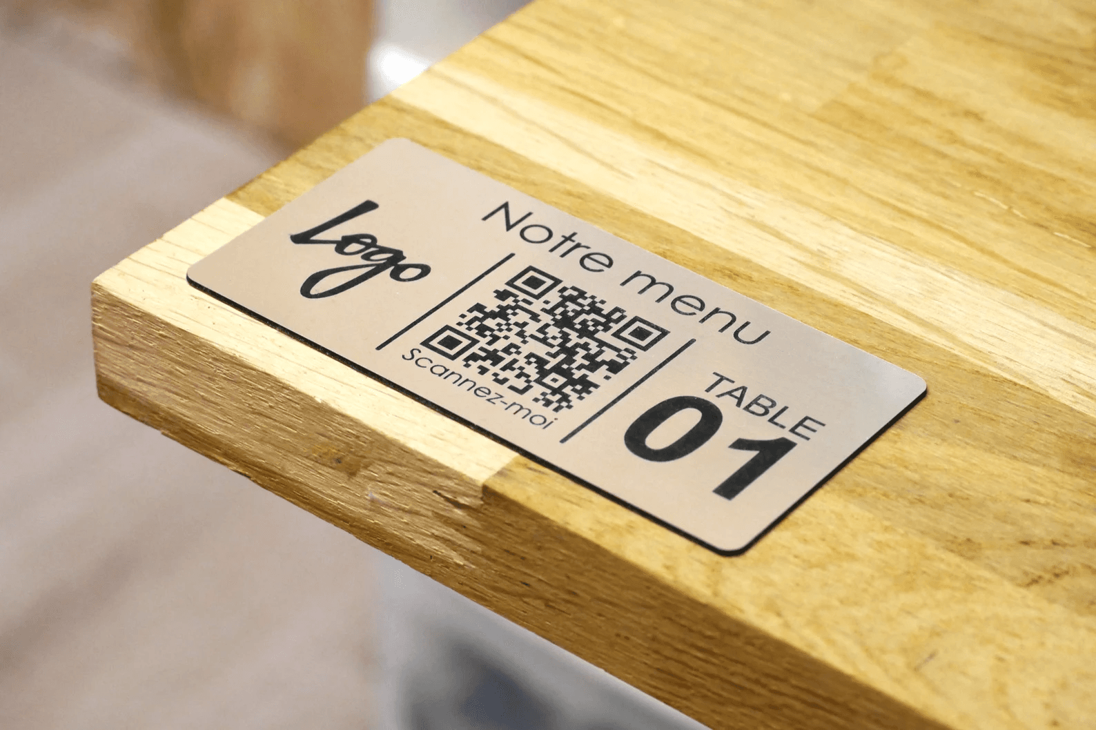 Plaques QR code — Plaque QR Code Personnalisée Gravée (2)